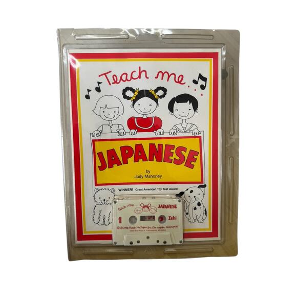 Teach Me Tapes Other - Vintage NEW Teach Me Japanese Cassette Tape and Booklet Songs 1990 0-934633-17-7